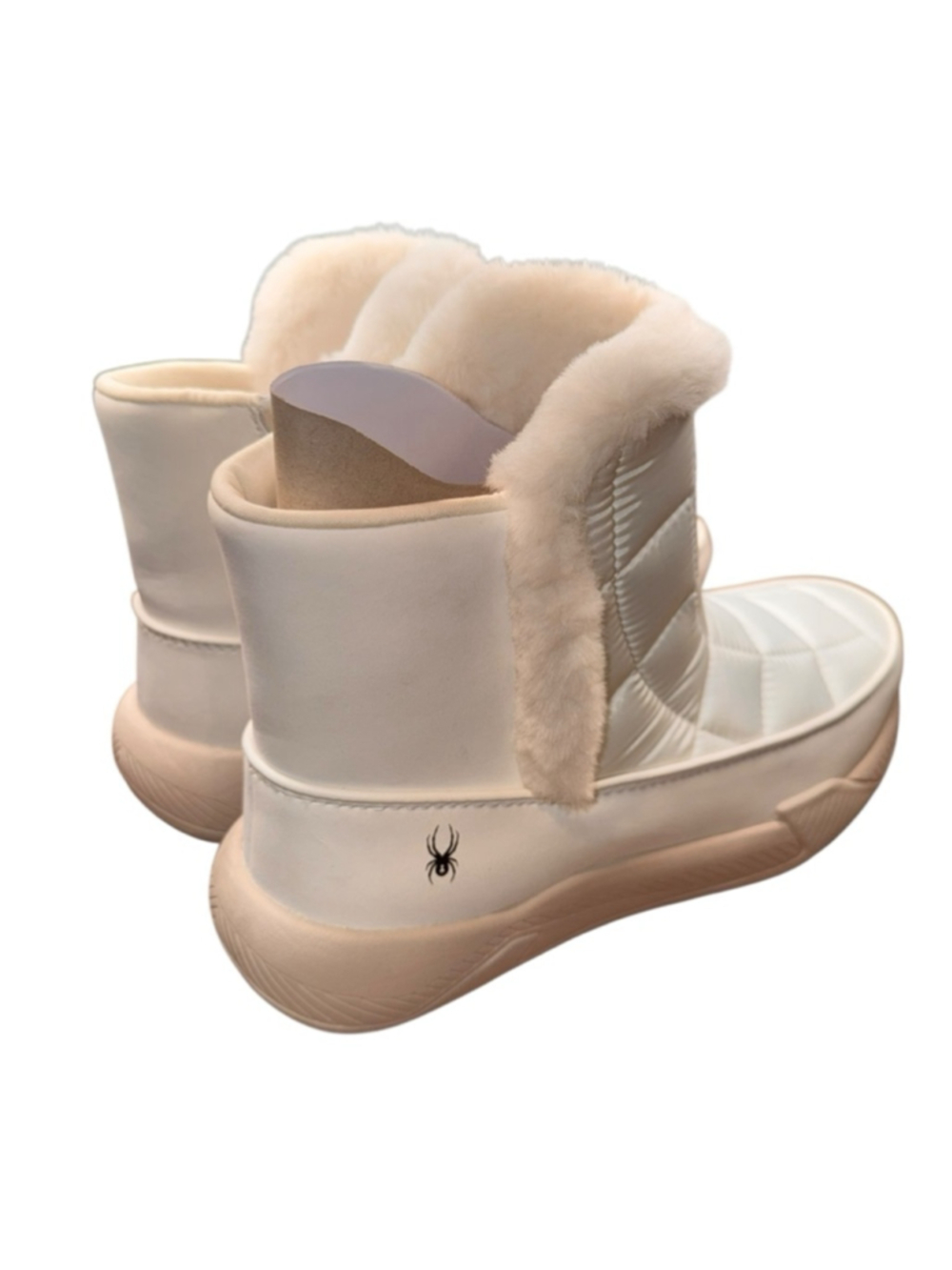 Women's Spyder Lumi Winter Boots 8.5 White Beige - Picture 6 of 8